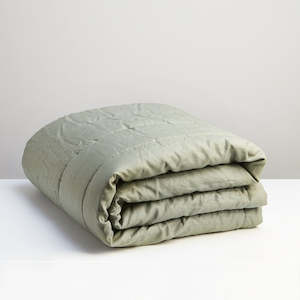 Household textile: Sage Linen Quilt