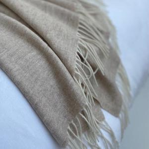 Cashmere Merino Throw XL - Oatmeal