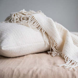 Cocoon Cashmere Merino Cushion - Cream