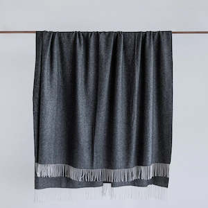 Household textile: Cashmere Merino Throw XL - Storm