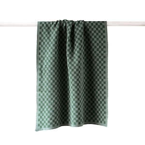 Household textile: Chekka Knitted Hand Towel - Sage