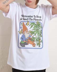 Slogan Tshirts: Smell The Flowers T-Shirt