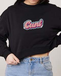 Rude Tshirts: Cunt Crop Jumper