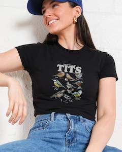 Stop Staring At My Tits Baby Tee