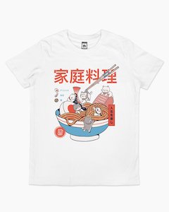 Ppmid: Ramen and Mini Cats Kids T-Shirt