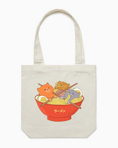 Ramen and Cats Tote Bag