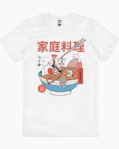 Ppmid: Ramen and Mini Cats T-Shirt