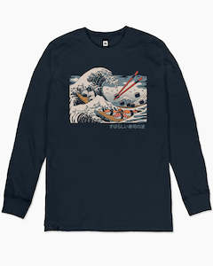 The Great Sushi Wave Long Sleeve