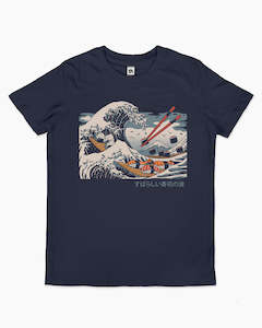 The Great Sushi Wave Kids T-Shirt