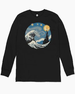 Vincent Trinidad: The Great Starry Wave Long Sleeve