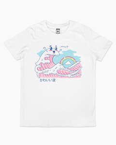 The Great Kawaii Wave Kids T-Shirt