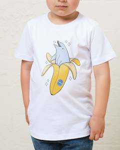 Kids Tshirts: Banana Dolphin Kids T-Shirt