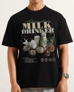 Slogan Tshirts: Alternative Milk Drinker T-Shirt