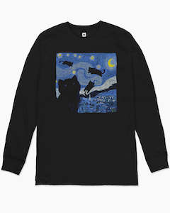 The Starry Cat Night Long Sleeve