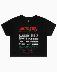 Metal Fest Crop Tee