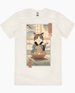 Neko Ramen Ukiyo-e T-Shirt