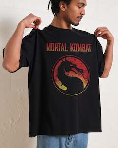 Valentines Day: Mortal Kombat Logo Oversized Tee