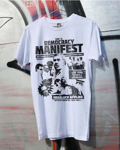 Aussie Tshirts: Democracy Manifest: Tabloid Edition T-Shirt