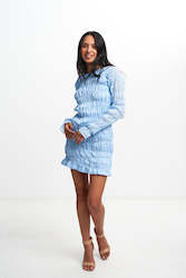 LILLIE MINI DRESS (POWDER BLUE)