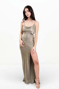 LA LUNE BIAS MAXI DRESS (SAGE)