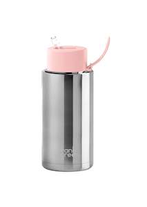 Frank Green Ceramic Reusable Bottle 34oz/1000ml - Silver/Blushed