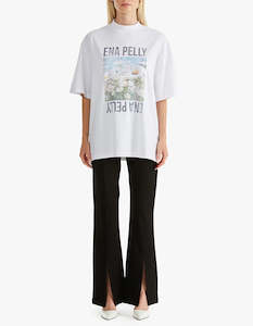 Ena Pelly Daisy Tee - White Marle