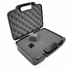 Internet only: CASEMATIX 12" Customizable Foam Case for Portable Electronics - Hard Carrying Case with Pre-Diced Foam Interior for Use As Pico Projector Case, Microphone Case, Recorder Case and More