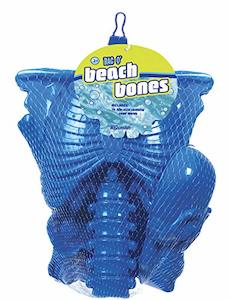 Internet only: Toysmith, Bag O'Beach Bones Playset, 14 Life-Size Bone Sand Molds, For Boys Girls Ages 3+, 15 Inch