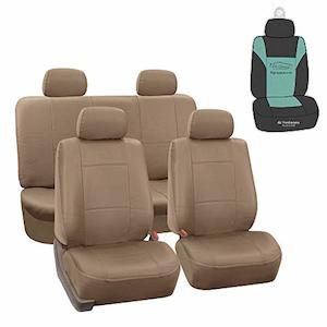 FH-PU002-1114 Classic Exquisite Leather Car Seat Covers, Airbag compatible and S…