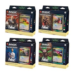 Magic: The Gathering Fallout Commander Deck Bundle Includes All 4 Decks 1 Hail C…