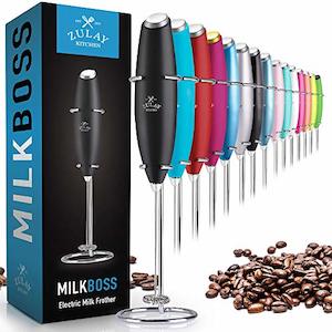 Milk Boss Original Handheld Milk Frother and Mixer for Coffee Lattes, Frappes, C…