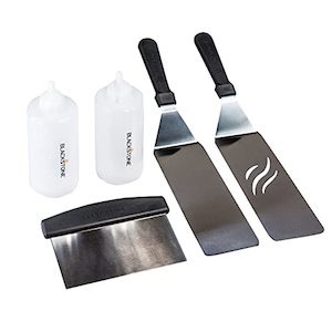 Internet only: Blackstone 1542 Professional Grade Accessory Tool Kit (5 Pieces) with 16 oz Bottle, Two Spatulas, Chopper/Scraper and Cookbook - Indoor/Outdoor Cooking, Multicolor