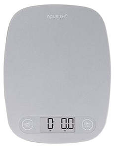 Internet only: GreaterGoods Digital Kitchen Food Scale, Ash Grey (Measures Grams and Ounces)