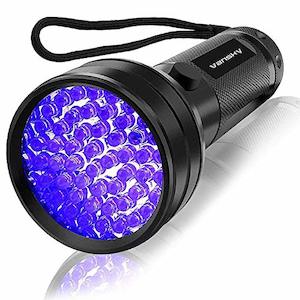 Vansky 51 LED Blacklight UV Flashlight for Detecting Pet Urine, Dry Stains, Bed …