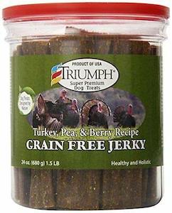 Internet only: Triumph Dog Grain-Free Jerky with Turkey, Pea & Berry (24-oz.)