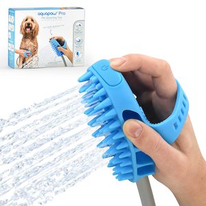 Aquapaw Dog Bath Brush Pro - 2-in-1 Sprayer and Scrubber Tool [Indoor/Outdoor] -…