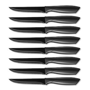 Premium Stainless Steel Kitchen Steak Knife Set of 8 (Super Sharp, Serrated, Dis…