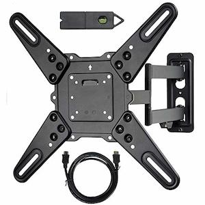 VideoSecu ML531BE2 TV Wall Mount Kit with Free Magnetic Stud Finder and HDMI Cab…