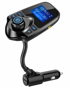 Nulaxy Bluetooth FM Transmitter (Adapter Car Kit) with Display, TF/SD Card & USB…