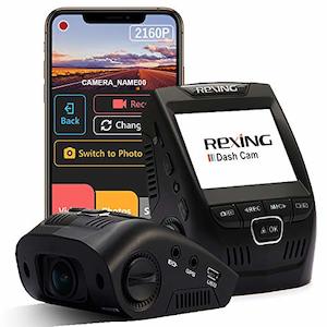 Rexing V1 4K Ultra HD Car Dash Cam with 2.4" LCD Screen, Wi-Fi, 170° Wide Angle…