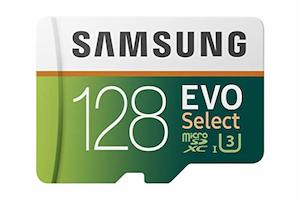 Samsung 128GB MicroSDXC EVO Select Memory Card with Full-Size Adapter (MB-ME128G…