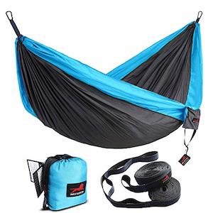 Honest Outfitters Single Hammock with Basic Straps, Portable Parachute Nylon (Gr…