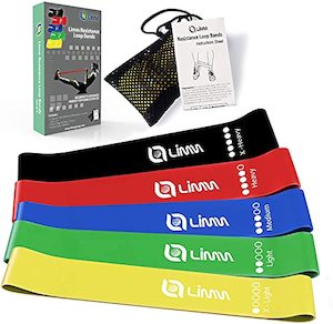 Limm Resistance Loop Exercise Bands Set (5) - Includes Instruction Guide and Car…