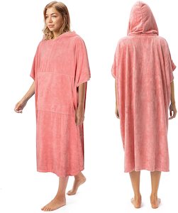 Surf Poncho Changing Towel Robe for Adults Men Women, Hooded Wetsuit Change Ponc…