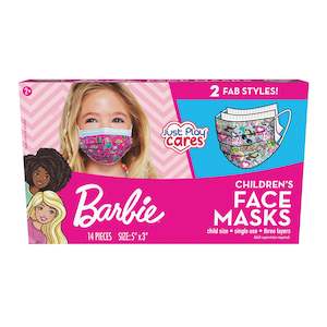 Just Play Barbie Kids' Face Mask, 14-Pack, Ages 2-7 (61052)