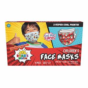 Internet only: Just Play Ryan's World Kids' Face Masks (14 Small, Ages 2-7)