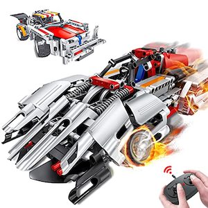 Internet only: Morwant STEM Remote Control Building Set (326 Pieces) for Ages 6-12, 2-in-1 Racing Car Models