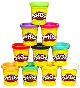 Play-Doh Non-Toxic Modeling Compound 10-Pack, 2 oz. Cans, Assorted Colors (Amazo…