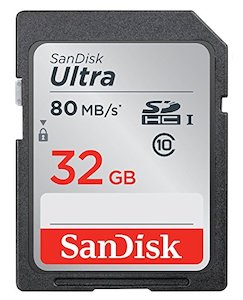 SanDisk Ultra 32GB Class 10 SDHC UHS-I Memory Card (SDSDUNC-032G-GN6IN), Up to 8…