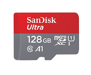 SanDisk 128GB Ultra UHS-I Memory Card with Adapter (C10, U1, A1, Full HD) - 100M…